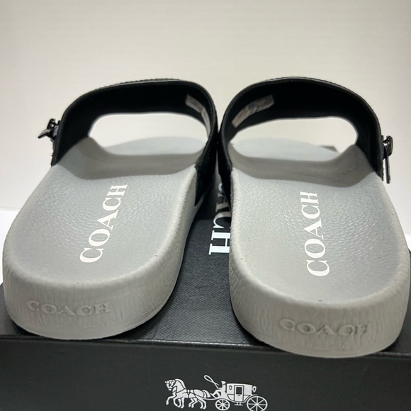 Coach Black and Gray Men's Sandals - Picture 3 of 10